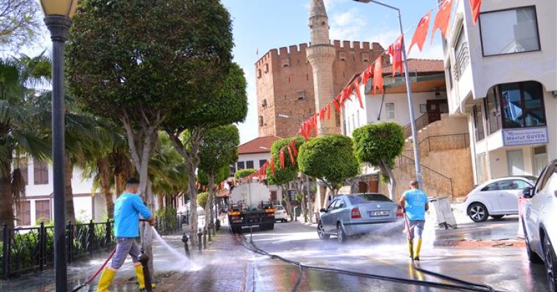 Alanya belediyesi’nden bayram temizliği - ramazan bayramı’nda temizlik işleri ekipleri 7-24 görev başında olacak