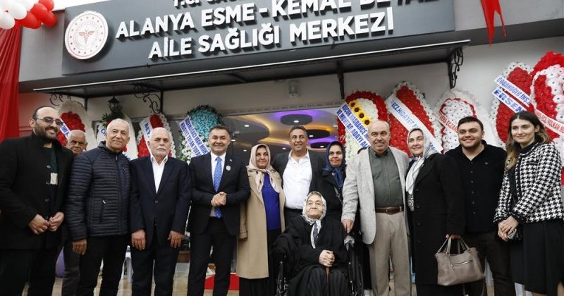 Alanya Esme-Kemal Beyaz Aile Sağlığı Merkezi törenle açıldı