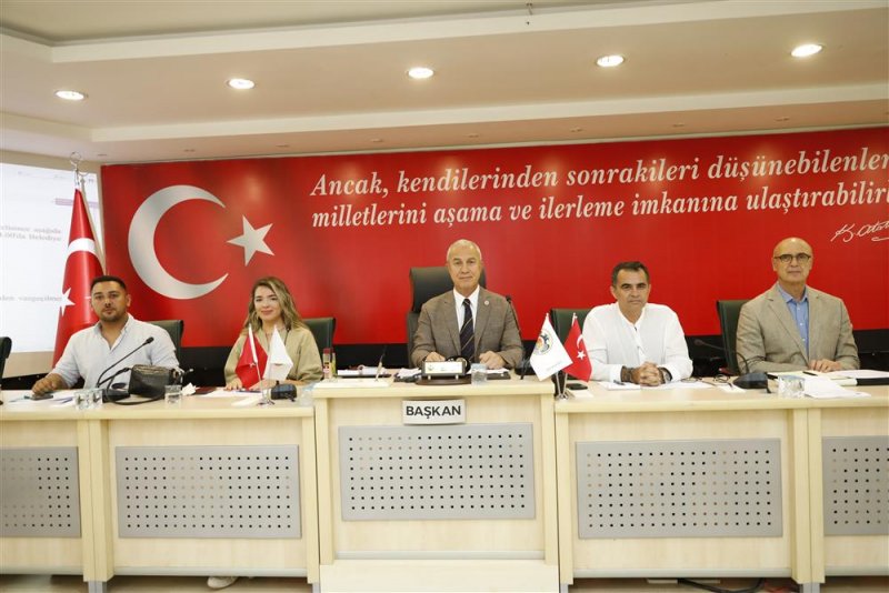 Alanya belediye meclisi temmuz ayı olağan toplantısı yapıldı