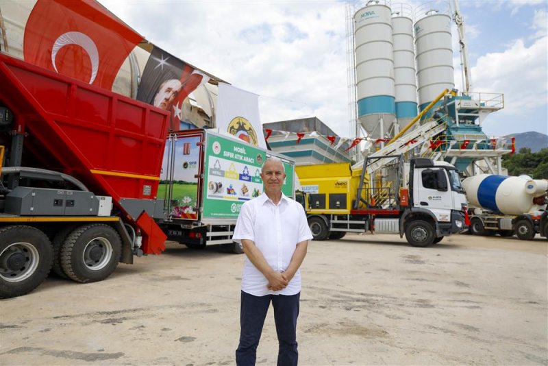 Alanya belediyesi bünyesine kazandırılan yeni beton tesisi ve araçlar hizmete başladı