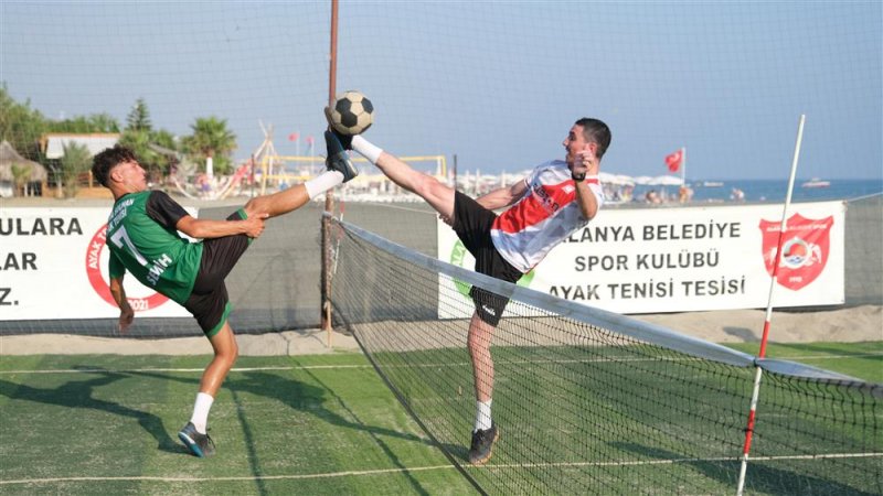 Alanya belediyespor ayak tenisi turnuvası yapıldı