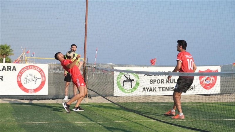 Alanya belediyespor ayak tenisi turnuvası yapıldı