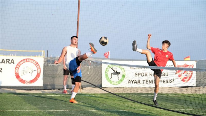 Alanya belediyespor ayak tenisi turnuvası yapıldı