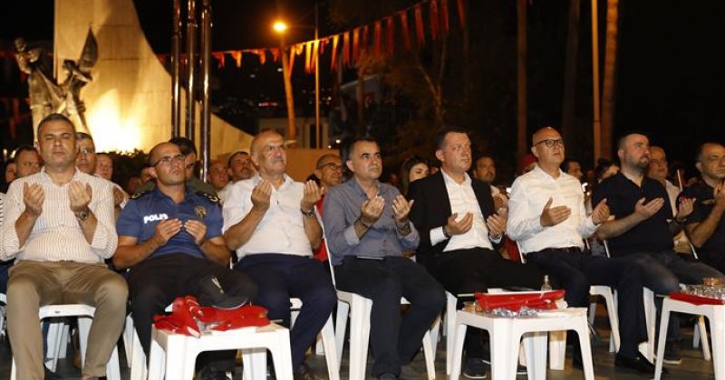 Alanya'da 15 temmuz demokrasi ve milli birlik günü anma töreni düzenlendi