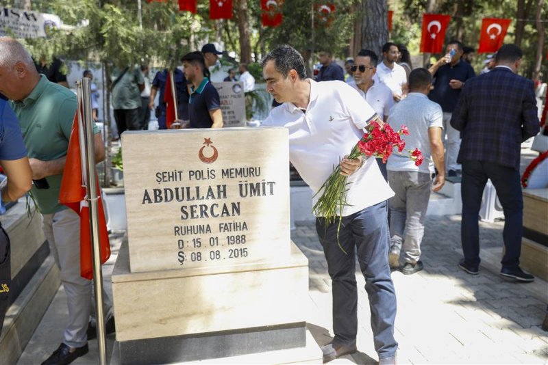 Alanya'da 15 temmuz demokrasi ve milli birlik günü anma töreni düzenlendi