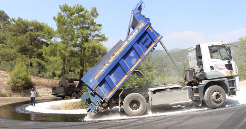 Büyükşehir’den Manavgat’ta Asfalt Çalışması