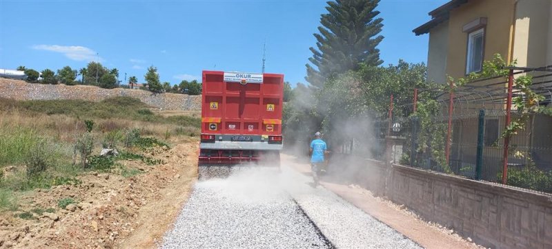 Alanya belediyesi’nden üç mahallede asfalt çalışması