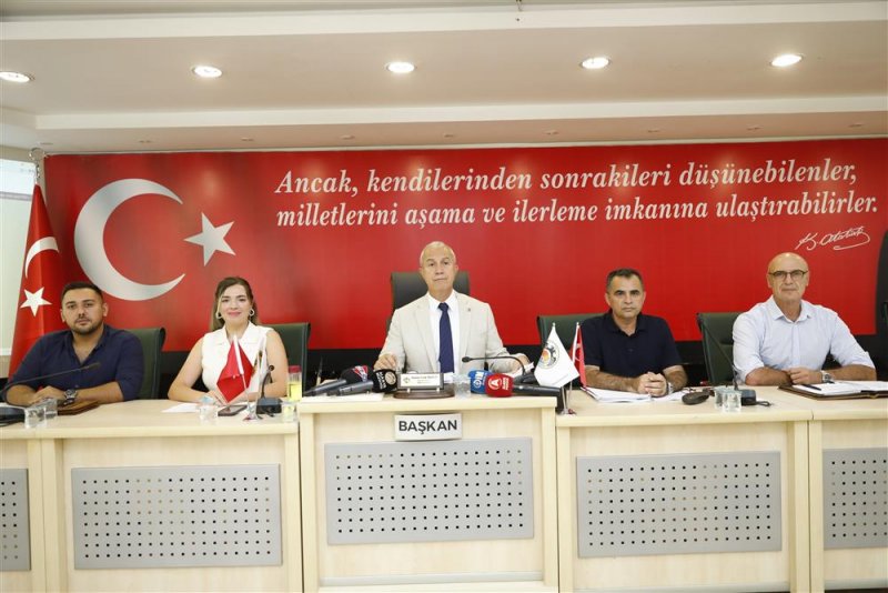 Alanya belediyesi eylül ayı meclis toplantısı yapıldı