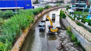 Alanya belediyesi’nden dere yataklarında temizlik