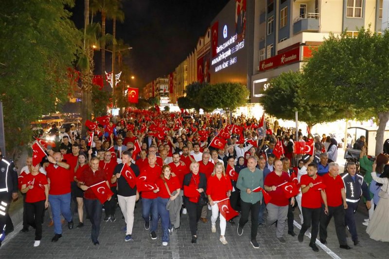 Alanya’da cumhuriyet bayramı coşkusu