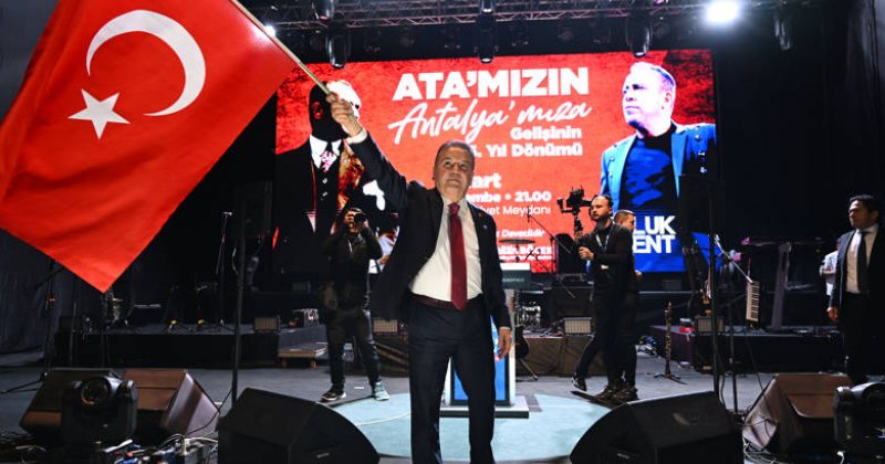 Atatürk’ün Antalya Ziyaretinin Yıldönümünde Haluk Levent Coşkusu